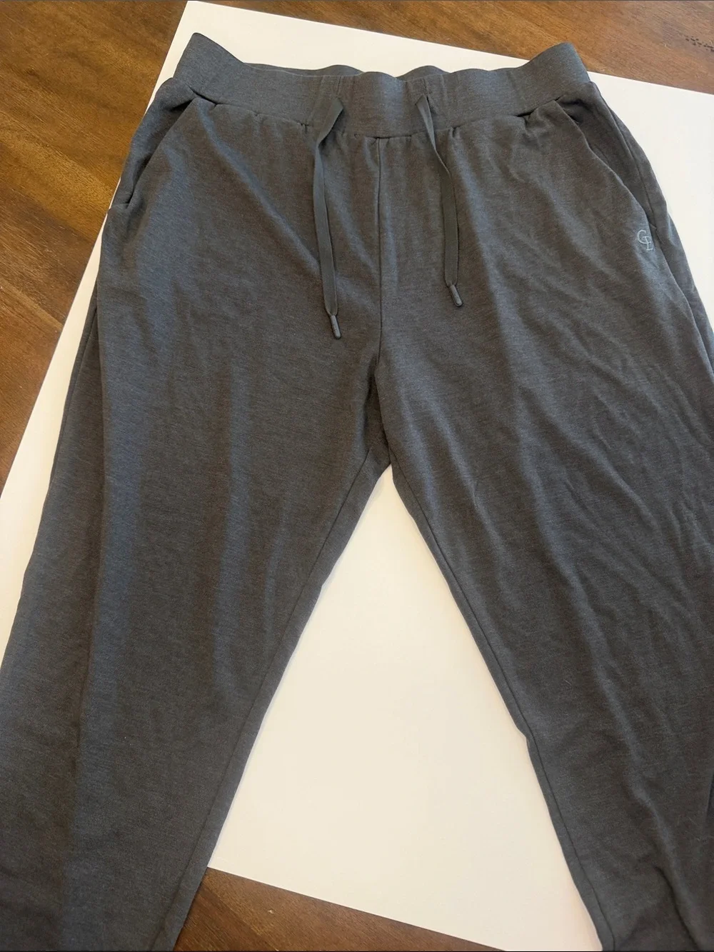 Men's Dark Gray Drawstring Jogger Pants